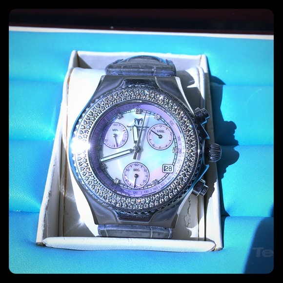 Technomarine Accessories - Technomarine micro pave diamond bezel watch